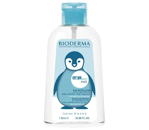 ABCDerm H2O Eau micellaire Bioderma - flacon à pompe de 1L