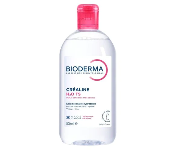 Eau micellaire Créaline TS H20 Bioderma - flacon de 500 ml