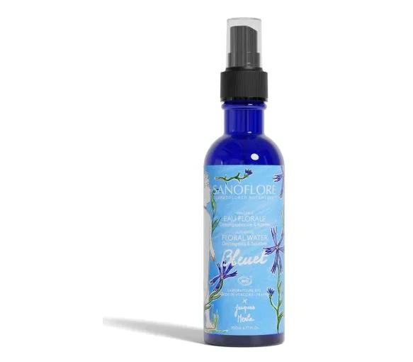 Véritable eau florale bleue bio Sanoflore - spray de 200ml