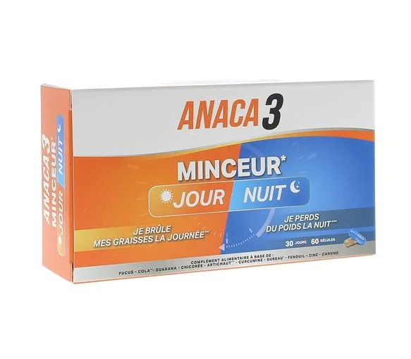 Minceur jour/nuit Anaca3 - boîte de 60 gélules