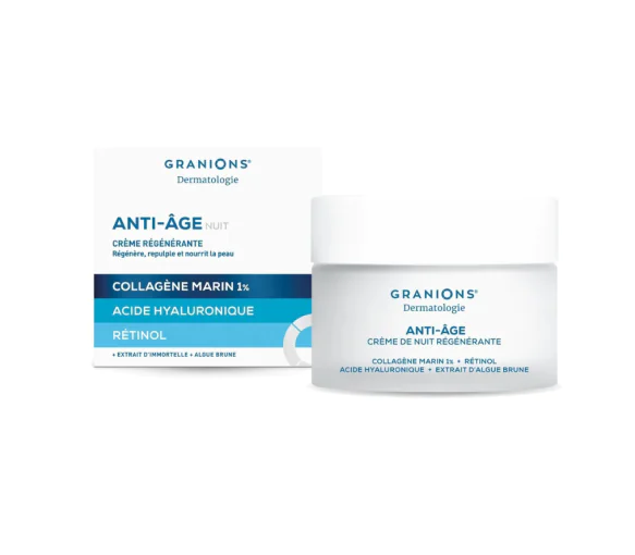 Anti-âge nuit crème régénérante Granions - pot de 50ml
