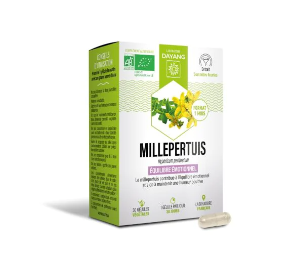 Millepertuis bio Dayang - boîte de 30 gélules