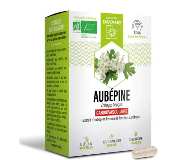 Aubépine cardiovasculaire Dayang - boite de 30 gélules