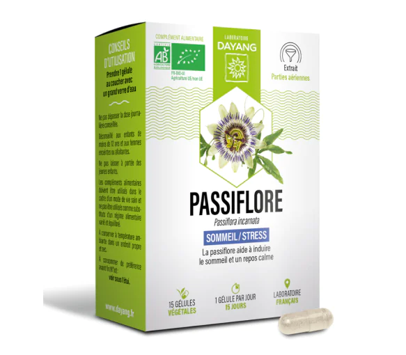 Passiflore sommeil et stress BIO Dayang - boite de 30 gélules