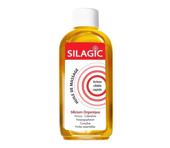 Huile de massage au silicium organique Silagic - flacon de 100ml