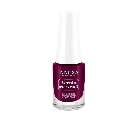 Vernis à ongles sensibles Pourpre Innoxa - flacon de 5ml