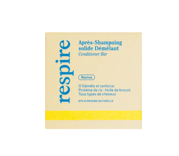 Après-shampoing solide démêlant Respire - pain de 50 g