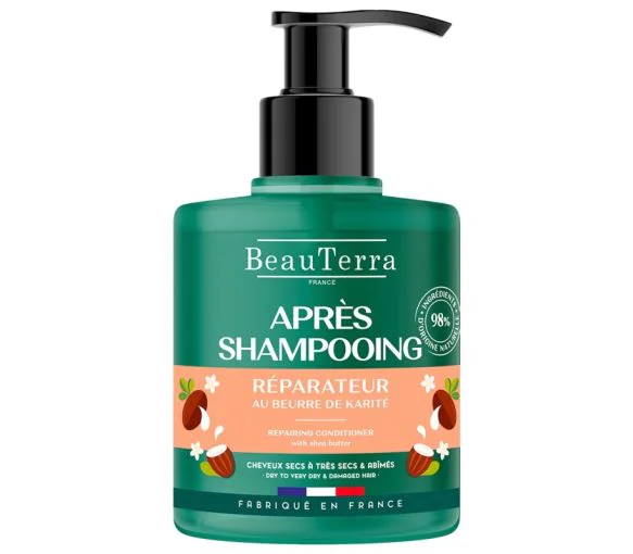 Après-shampooing réparateur Beauterra - flacon-pompe de 500ml