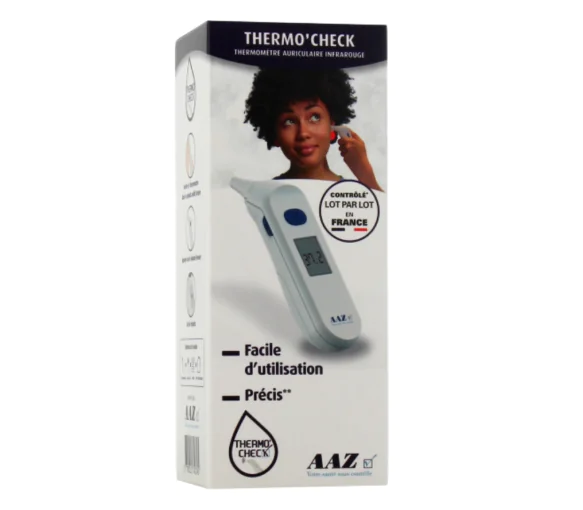 Thermo'check thermomètre auriculaire AAZ - boîte d'un thermomètre