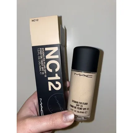 MAC Cosmetics Studio Fix Fluid SPF 15 Foundation 30ml NC12 Brand New Boxed
