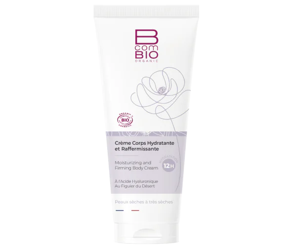 Crème corps hydratante et raffermissante BcomBIO - tube de 200 ml