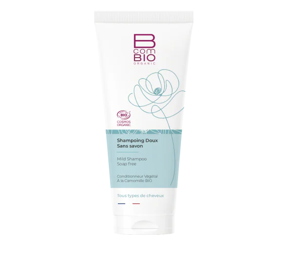 Shampoing doux sans savon BcomBIO - tube de 200ml