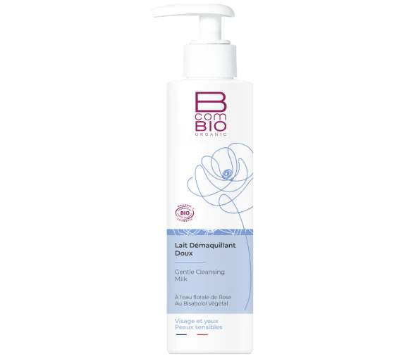 Lait démaquillant doux BcomBIO - flacon pompe de 200 ml