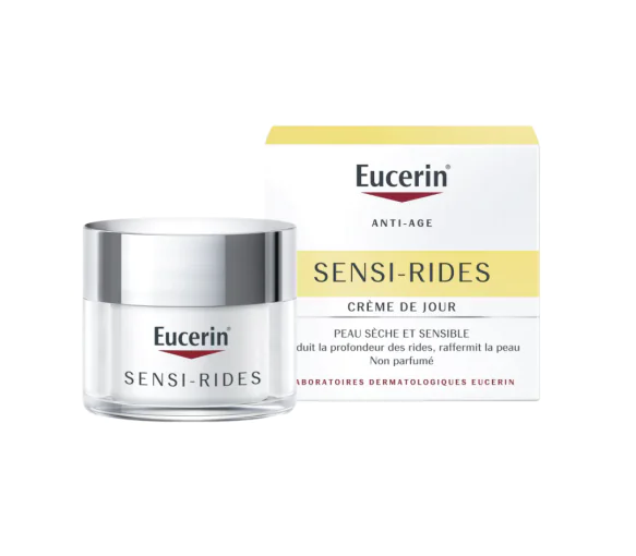 Sensi-Rides Crème de jour peau sèche Eucerin - pot de 50 ml