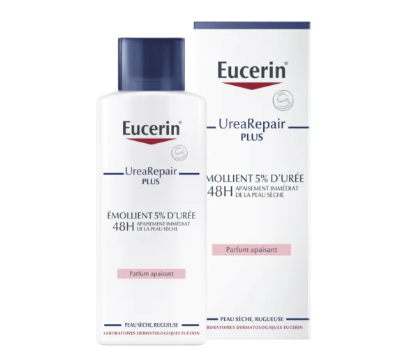 Émollient 5% d'urée urea repair plus Eucerin - flacon de 250 ml