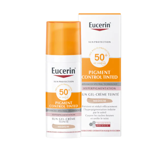 Sun Pigment Control Gel-crème teinté SPF 50+ Eucerin - flacon-pompe de 50ml