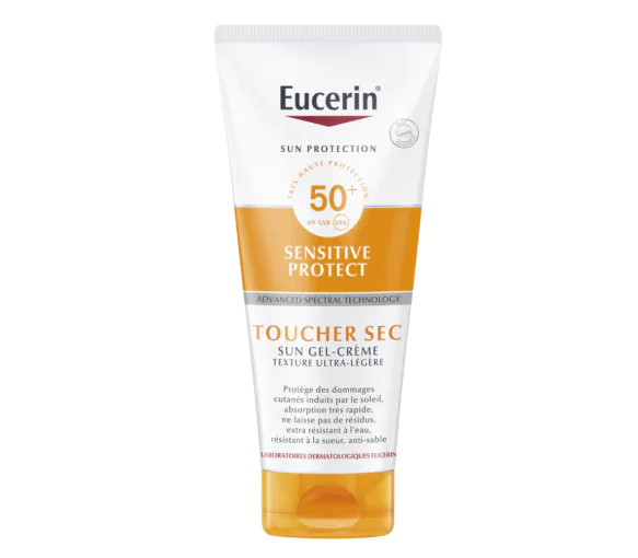 Sensitive protect sun gel crème SPF50+ Eucerin - tube de 200 ml