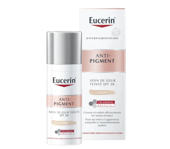 Soin de jour teinté light anti-pigment SPF30 Eucerin - flacon de 50 ml
