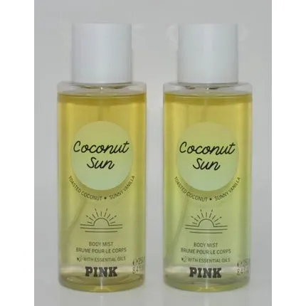 Victoria's Secret Pink Coconut Sun Scented Body Mist Spray Fragrance Vanilla