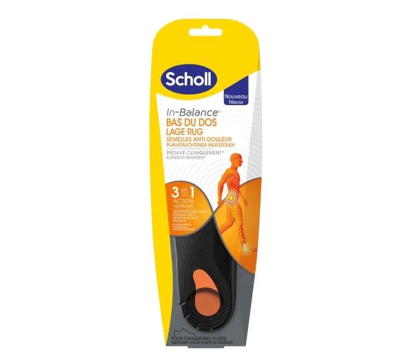 Semelles In-Balance anti-douleur bas du dos Scholl - 1 paire