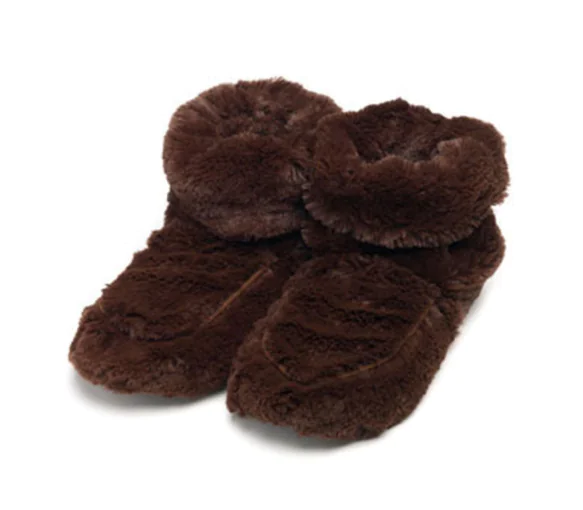 Warmies boots bouillottes grain de millet micro-ondable Soframar - 1 paire de chaussons
