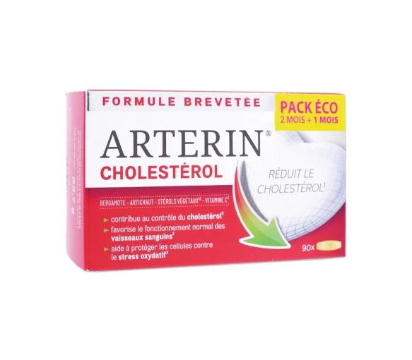 Arterin cholestérol Omega Pharma - boîte de 90 comprimés