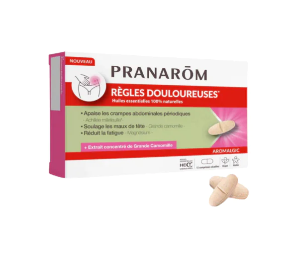 Aromalgic règles douloureuses Pranarom - boîte de 15 comprimés