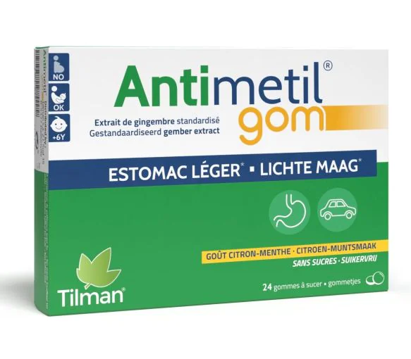 Antimetil gom états nauséeux Tilman - boite de 24 gommes