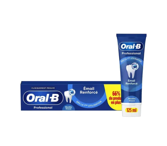 Dentifrice email renforcé menthe douce Oral-B - tube de 125ml
