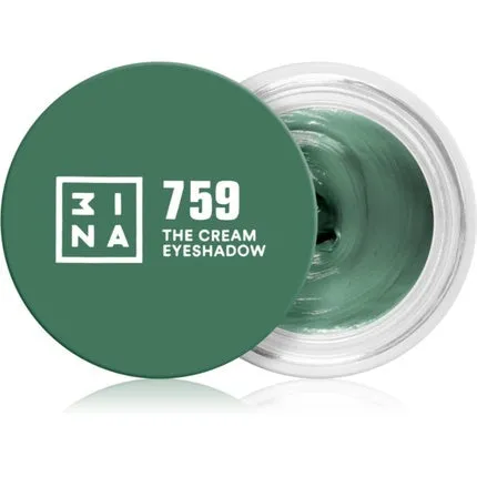 3INA The 24H Cream Eyeshadow - Olive Green, 3 ml