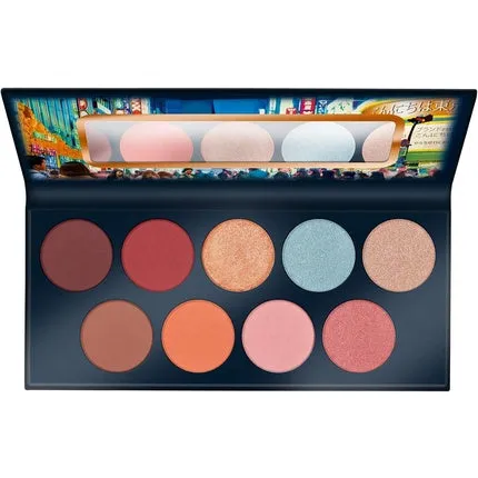 Essence KONNICHIWA TOKYO Eyeshadow Palette No. 11 9 Colors Long-Lasting Matte Shimmering Shiny Vegan Nanoparticles Free Perfume Free 13.5g