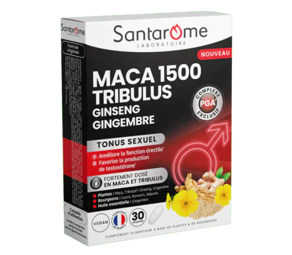 Maca 1500 tribulus Santarôme - boite de 30 comprimés