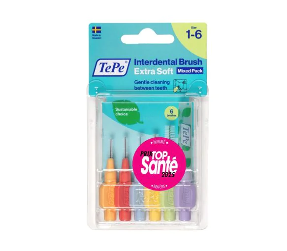 Brossettes interdentaires extra souple TePe -  boîte de 6 brossettes