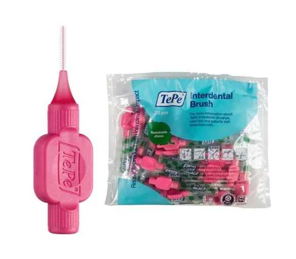 Brossettes interdentaires originales rose taille 0 (0.4 mm) TePe - 20 brossettes