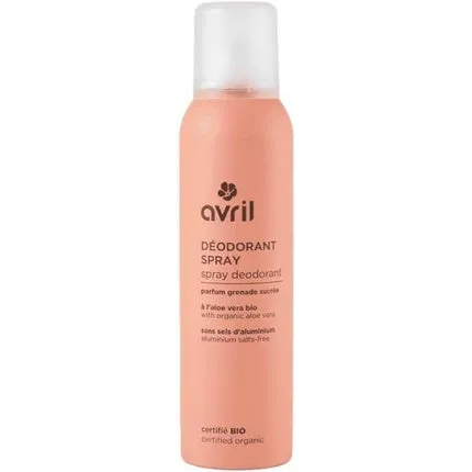 Déodorant Spray à l'Aloe Vera Bio - Parfum Grenade Sucrée - 150 ml