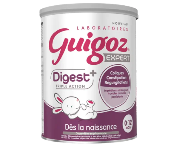 Lait en poudre digest + triple action 0-12 mois Guigoz - boîte de 780g