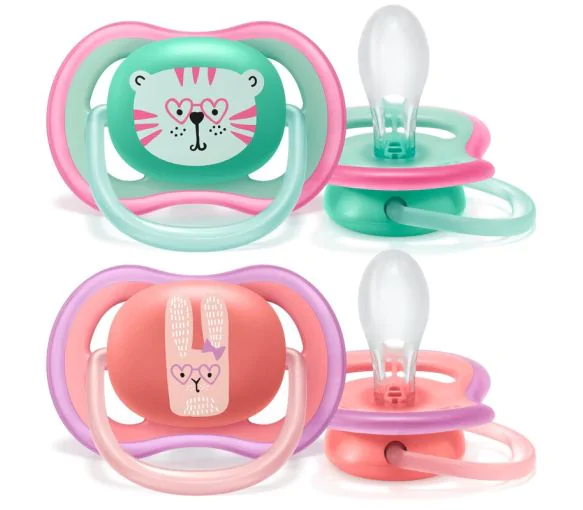 Sucettes ultra air 6-18 mois Avent - lot de 2 sucettes