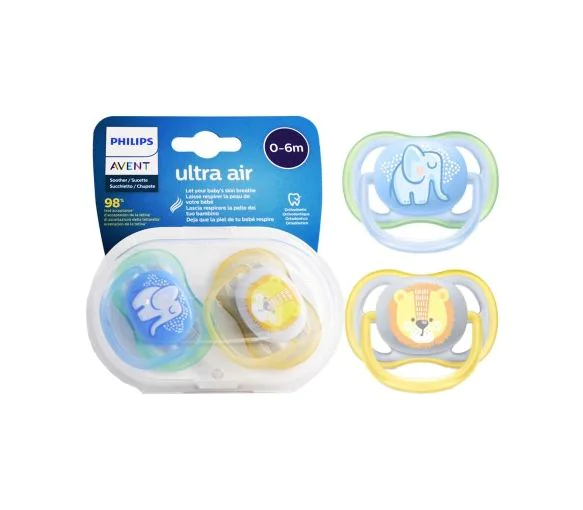 Sucette ultra air 0-6 mois Avent - lot de 2 sucettes