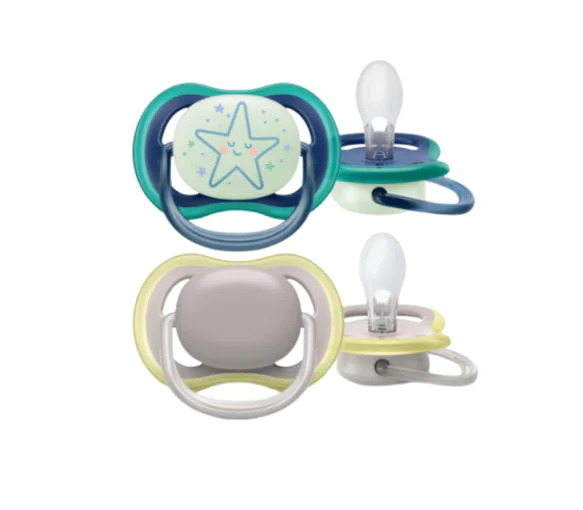 Sucette ultra air day and night 6-18 mois Avent - boîte de 2 sucettes
