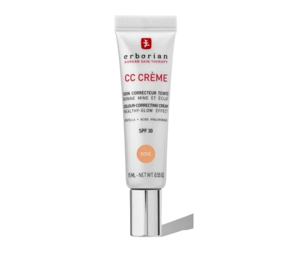 CC crème à la Centella Asiatica teinte doré SPF30 Erborian - tube de 15 ml