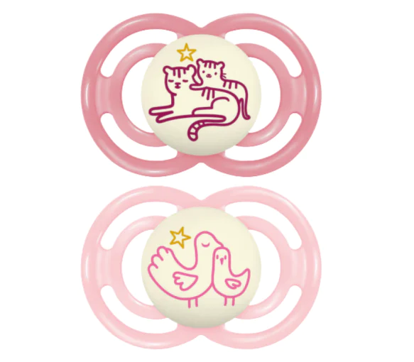 Sucette perfect nuit silicone 18 mois et + Mam - boîte de 2 sucettes