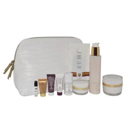 Sisley Sisleya Prestige Vanity Set - Includes Essential Lotion 150ml, Integral Anti-Age 50ml, Eye And Lip Contour 15ml, Make-Up Remover 30ml, Black