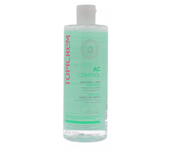 AC Control Eau micellaire purifiante Topicrem - flacon de 400 ml