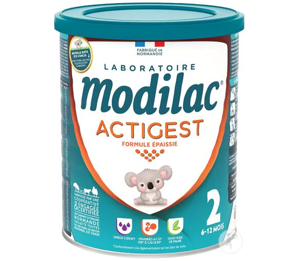 Actigest formule épaissie Lait 2ème âge Modilac - pot de 800g