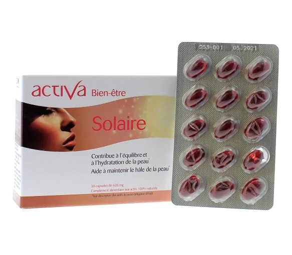 Activa bien-être solaire - boîte de 30 capsules