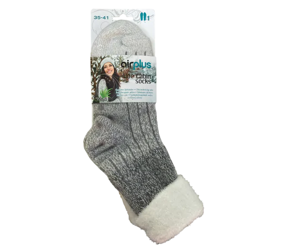 Aloe Cabin Socks Chaussettes hydratantes cocooning 35-41 Airplus - une paire de chaussettes