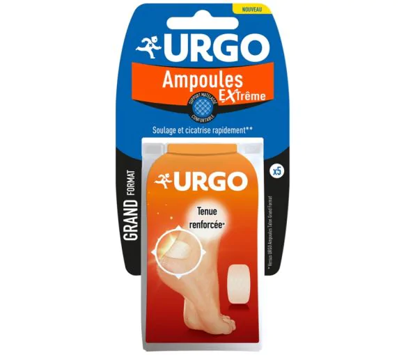 Ampoules extrême grand format Urgo - boîte de 5 pansements
