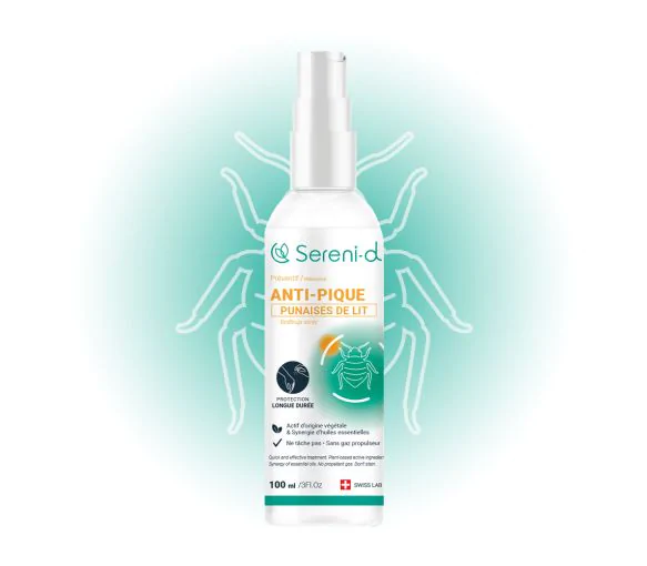 Anti-pique corporel punaises de lit Sereni-d - spray de 100ml