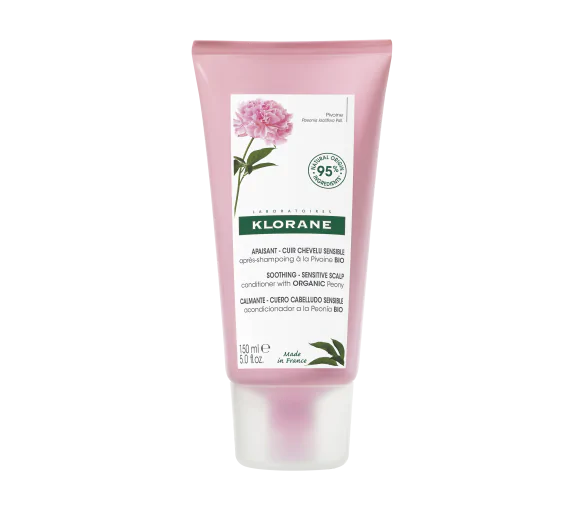 Après-shampoing apaisant et anti-irritant à la Pivoine Klorane - tube de 150ml