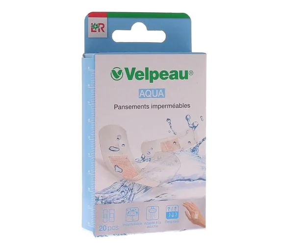Aqua Pansements imperméables Velpeau - boîte de 20 pansements